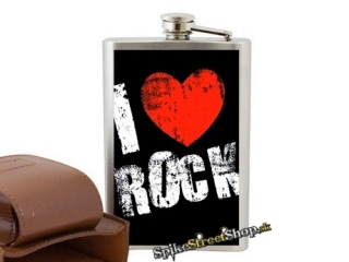 I LOVE ROCK - Motive 1 - nerezová ploskačka na alkohol