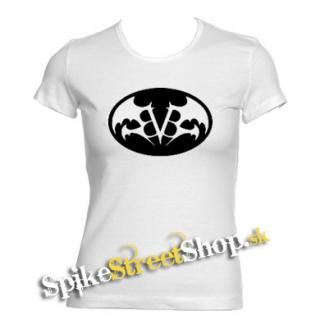 BLACK VEIL BRIDES - Batman Logo - biele dámske tričko