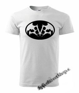 BLACK VEIL BRIDES - Batman Logo - biele pánske tričko