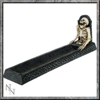 GOTHIC COLLECTION - Rest In Ashes Incense Holder 24cm  - stojan na vonné tyčinky