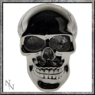 GOTHIC COLLECTION - Silver Skull Gear Knob 8cm (P12) - hlavica na riadiacu páku