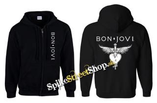 BON JOVI - Heart - mikina na zips