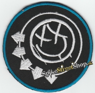 BLINK 182 - circle blue/white logo - nažehlovacia nášivka