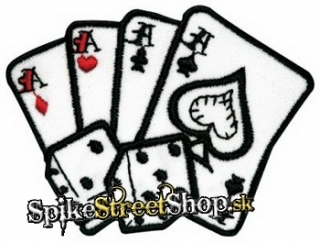 CARDS & DICES - Come To Play - nažehlovacia nášivka