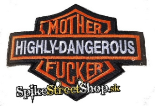 MOTHER FUCKER - Harley Davidson Style Logo - nažehľovacia nášivka