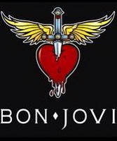 BON JOVI - Heart Logo - chrbtová nášivka