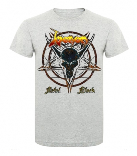 VENOM - Black Metal Theme - šedé pánske tričko