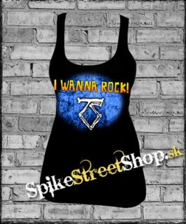 TWISTED SISTER - I Wanna Rock - Ladies Vest Top