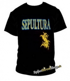 SEPULTURA - Yellow Logo - pánske tričko