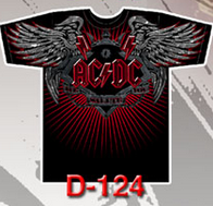 AC/DC - Wings - čierne pánske tričko 