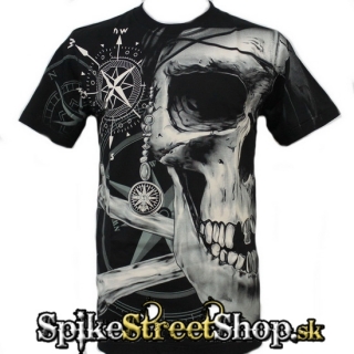 GOTHIC COLLECTION - Pirate Skull - čierne pánske tričko