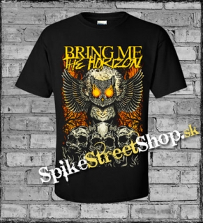 BRING ME THE HORIZON - Owl Skull - čierne pánske tričko