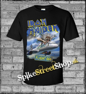 IRON MAIDEN - Flight 666 - čierne pánske tričko