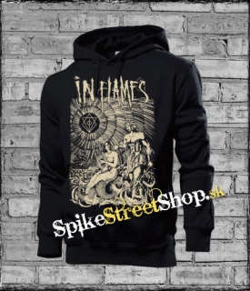 IN FLAMES - Poseidon - čierna pánska mikina 