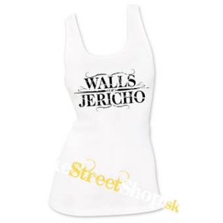 WALLS OF JERICHO - Logo - Ladies Vest Top - biele