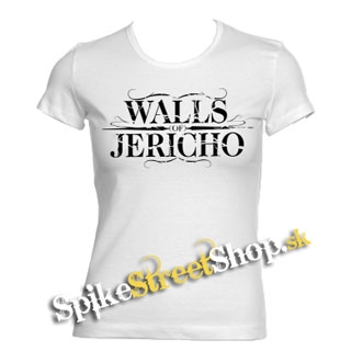 WALLS OF JERICHO - Logo - biele dámske tričko