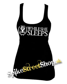 WHILE SHE SLEEPS - Logo - Ladies Vest Top