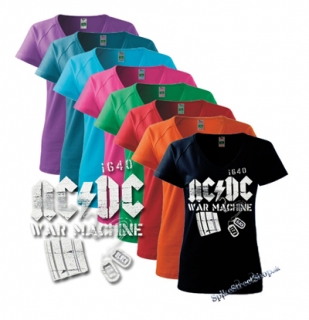 AC/DC - War Machine - farebné dámske tričko