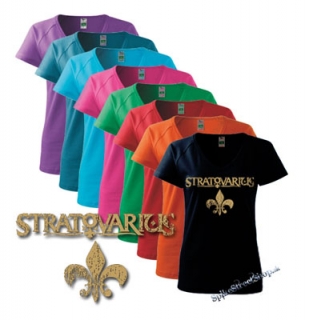 STRATOVARIUS - Gold Logo - farebné dámske tričko