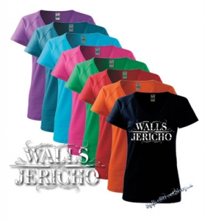 WALLS OF JERICHO - Logo - farebné dámske tričko