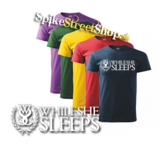 WHILE SHE SLEEPS - Logo - farebné pánske tričko