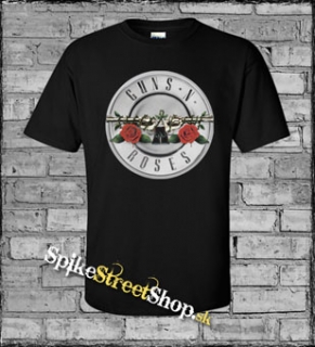 GUNS N ROSES - Greatest Silver Logo - čierne pánske tričko