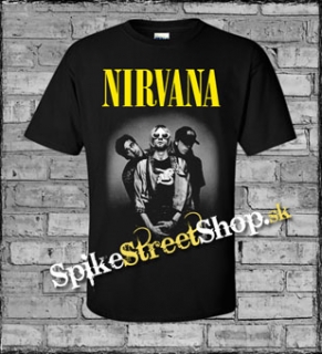 NIRVANA - Band - čierne pánske tričko