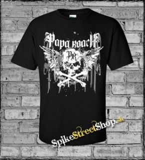 PAPA ROACH - Crossbones - čierne pánske tričko