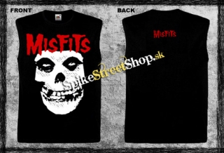 MISFITS - Skull - čierne pánske tričko bez rukávov