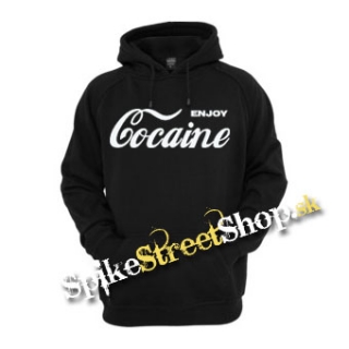 ENJOY COCAINE - čierna pánska mikina