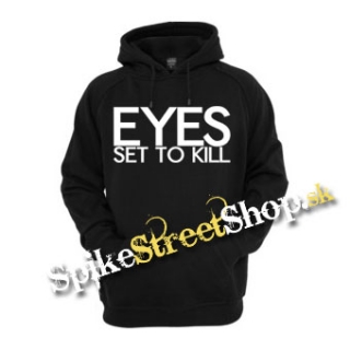 EYES SET TO KILL - Logo - čierna pánska mikina
