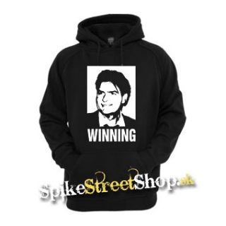 CHARLIE SHEEN - Winning - čierna pánska mikina