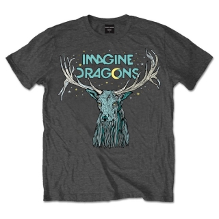 IMAGINE DRAGONS - Elk in Stars - sivé pánske tričko