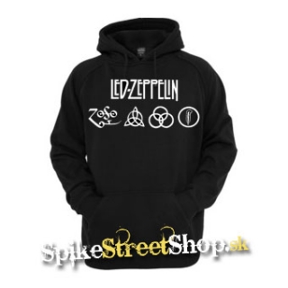 LED ZEPPELIN - Logo - čierna pánska mikina