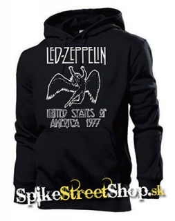 LED ZEPPELIN - United States Of America 1977 - čierna pánska mikina