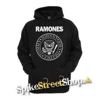 RAMONES - Logo - čierna pánska mikina