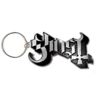 GHOST - Logo - kovový prívesok na kľúče