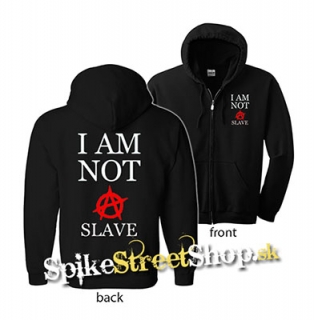 I AM NOT A SLAVE - mikina na zips