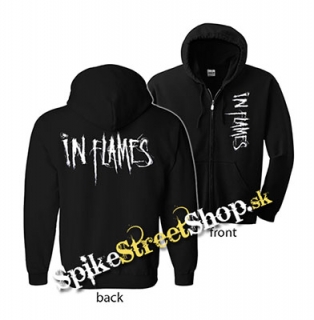 IN FLAMES - Logo - mikina na zips