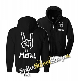 METAL - mikina na zips