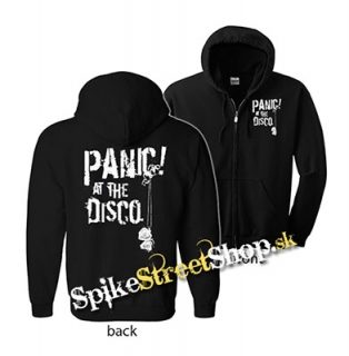 PANIC! AT THE DISCO - White Logo - mikina na zips