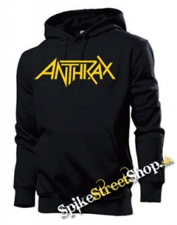 ANTHRAX - Logo - čierna pánska mikina