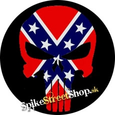 PUNISHER - LEBKA - American Southern Flag - odznak