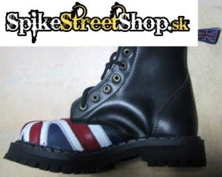 Topánky STEADY´S - modrobiele s britskou zástavou - 6 dierkové