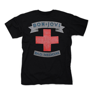 BON JOVI - Bad Medicine - čierne pánske tričko