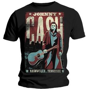 JOHNNY CASH - Nashville Post - čierne pánske tričko