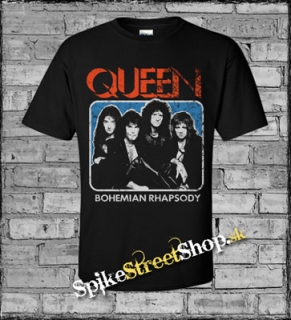 QUEEN - Bohemian Rhapsody - čierne pánske tričko