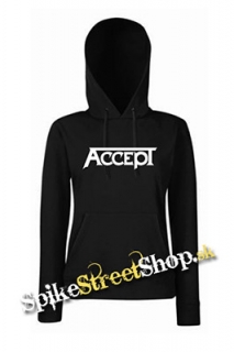ACCEPT - Logo - čierna dámska mikina