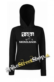 NICKELBACK - Logo & Band - čierna dámska mikina