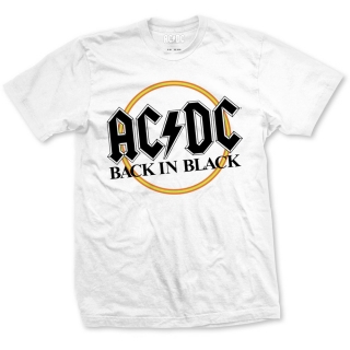 AC/DC - Back In Black - biele pánske tričko